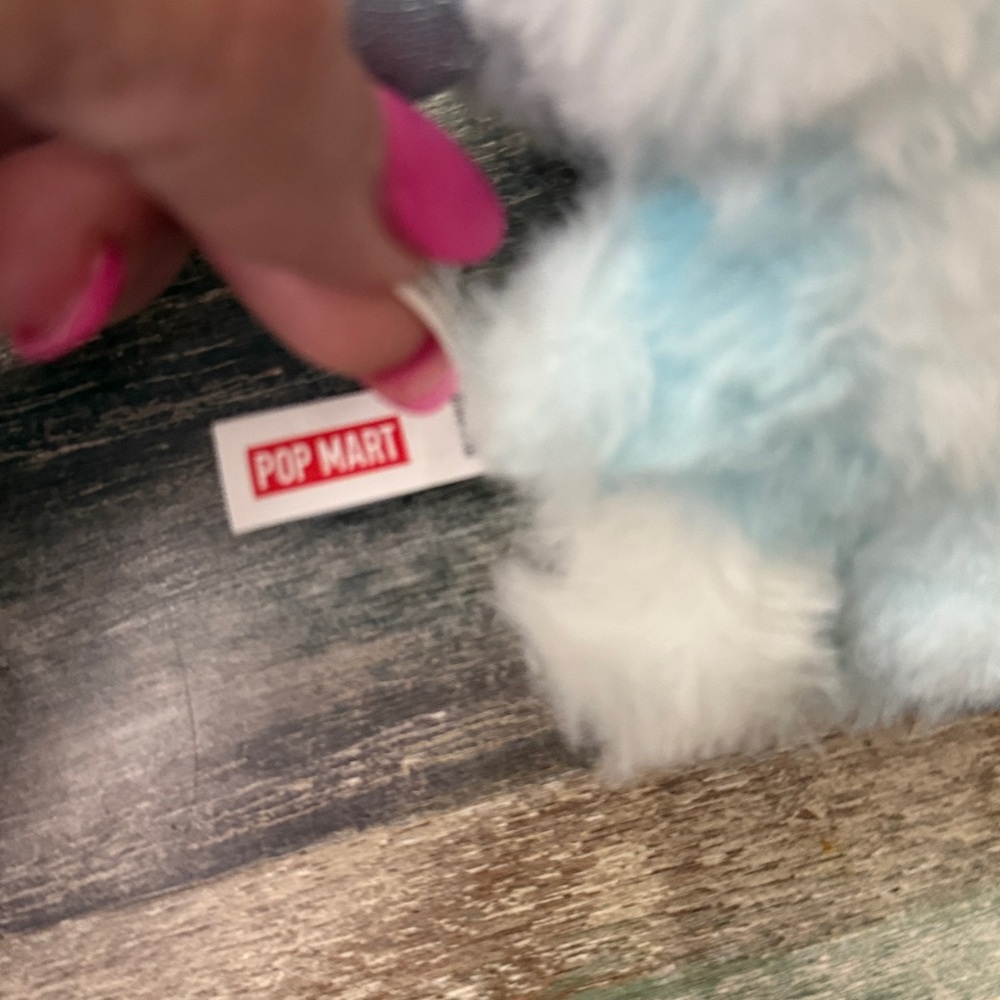 Adorable Blue Plush Keychain - Picture 5 of 5